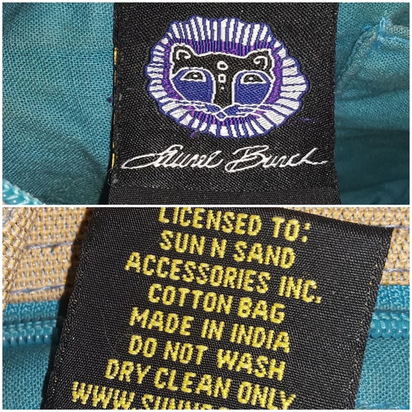 Laurel Burch Blue Indigo Cats ShoulderBag / Tote - Picture 8 of 12